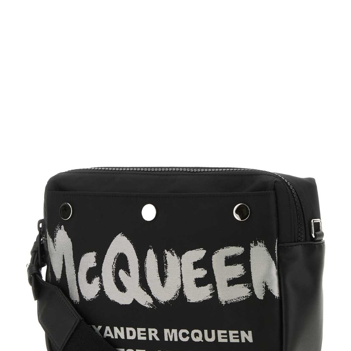 Alexander McQueen premium cross body bags detail and craftsmanship close-up