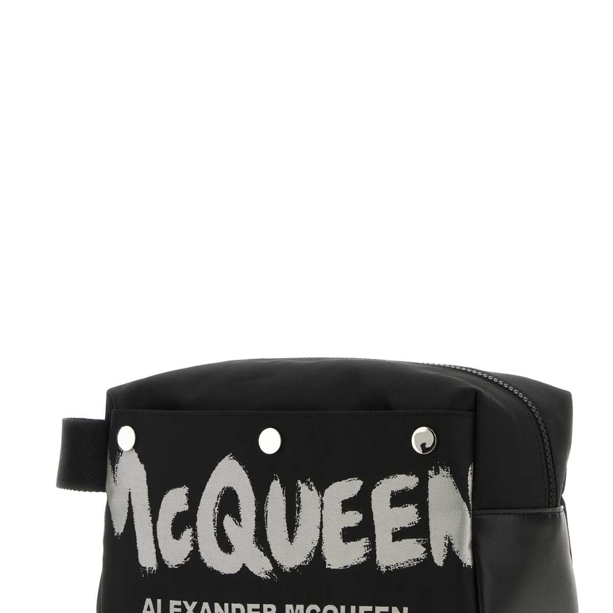 Alexander McQueen Accessories? Alexander Mcqueen Men Black Fabric Mcqueen Graffiti Beauty Case Premium Everyday Designer Accessory