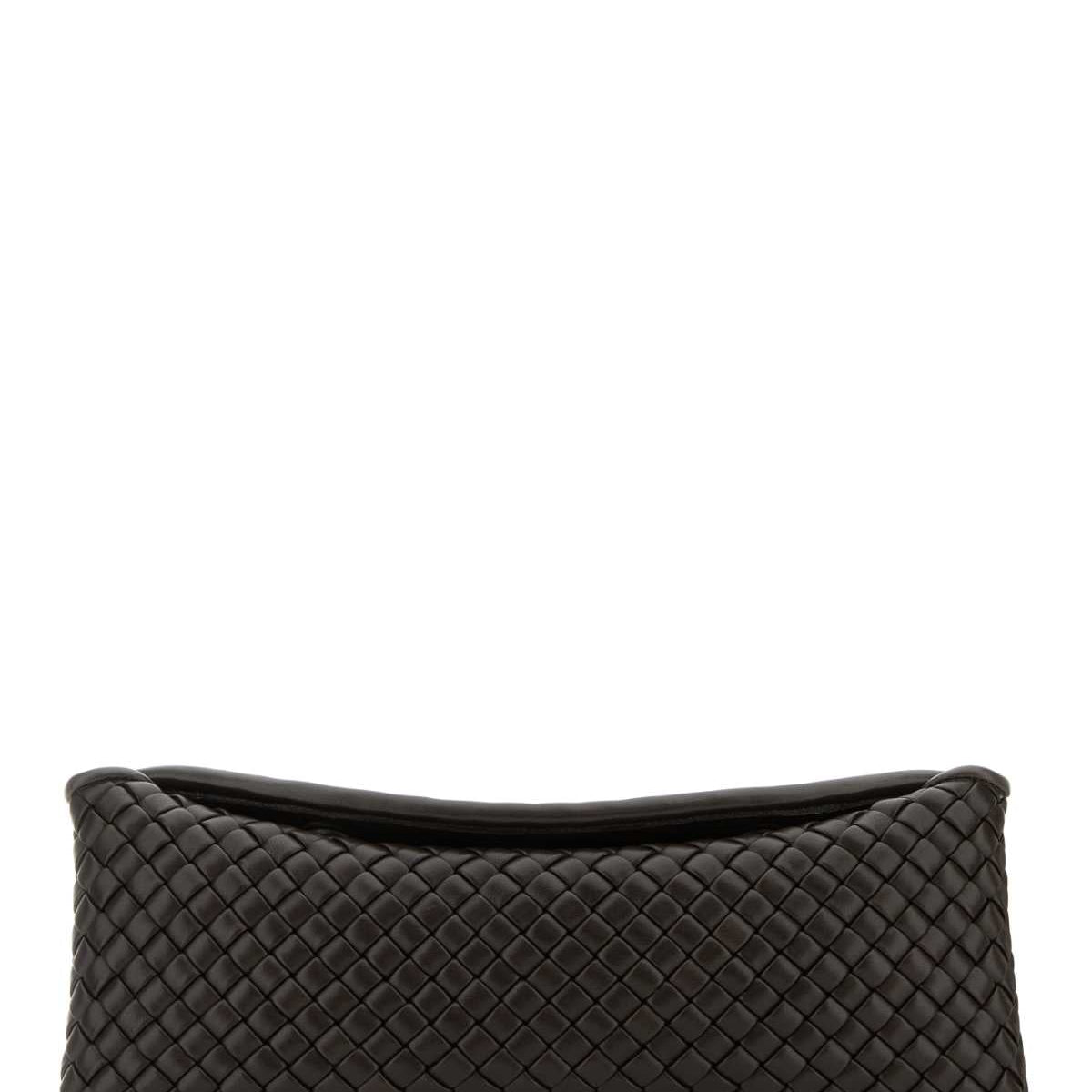 Bottega Veneta Bags? Bottega Veneta Women Chocolate Nappa Leather Cobble Clutch Premium Designer Shoulder Bag