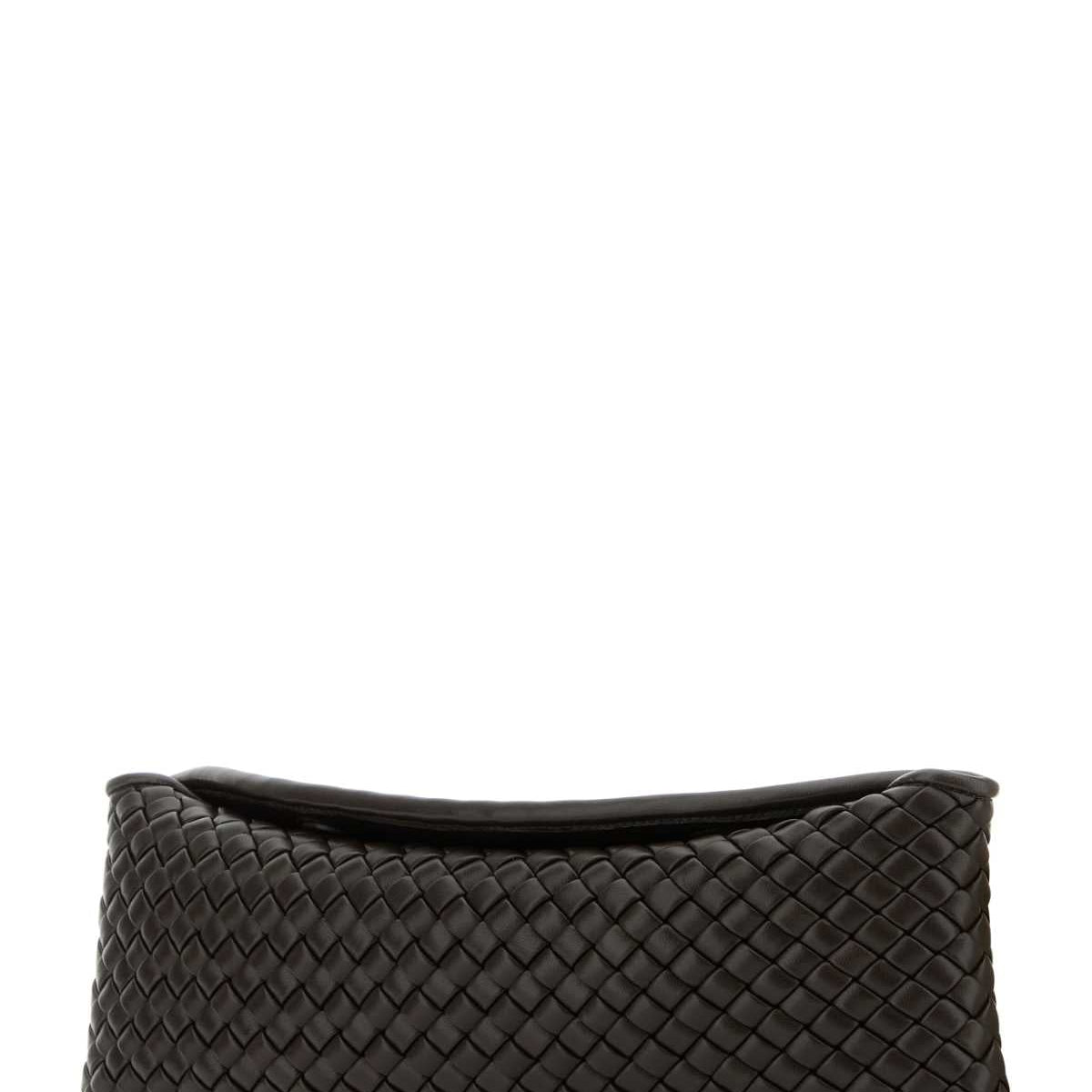 Bottega Veneta Bags? Bottega Veneta Women Chocolate Nappa Leather Cobble Clutch Premium Designer Shoulder Bag