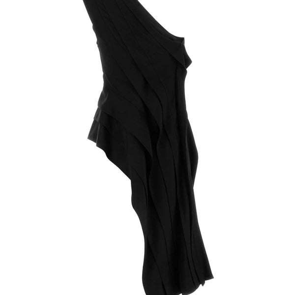 Bottega Veneta Tops? Bottega Veneta Women Black Stretch Viscose Top Elegant Everyday Designer Top