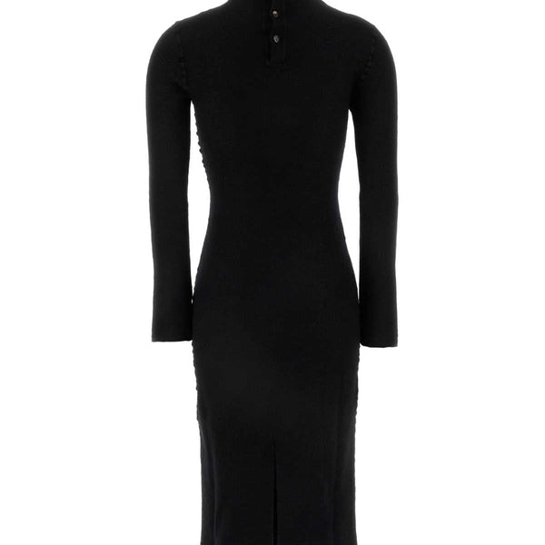 Bottega Veneta Dresses? Bottega Veneta Women Black Wool Dress Chic Everyday Designer Dress