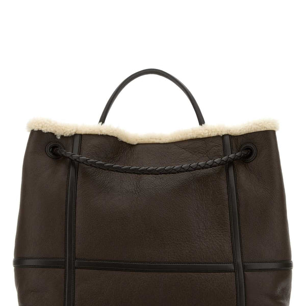 Bottega Veneta Bags? Bottega Veneta Women Brown Leather Large Andiamo Handbag Luxury Designer Leather Handbag