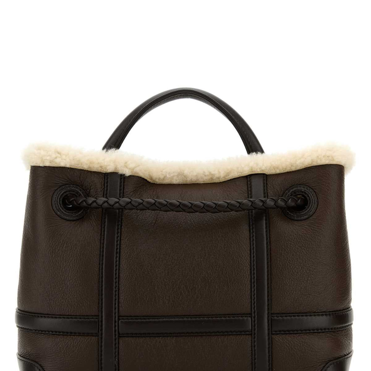 Bottega Veneta Bags? Bottega Veneta Women Brown Leather Small Andiamo Handbag Premium Designer Shoulder Bag