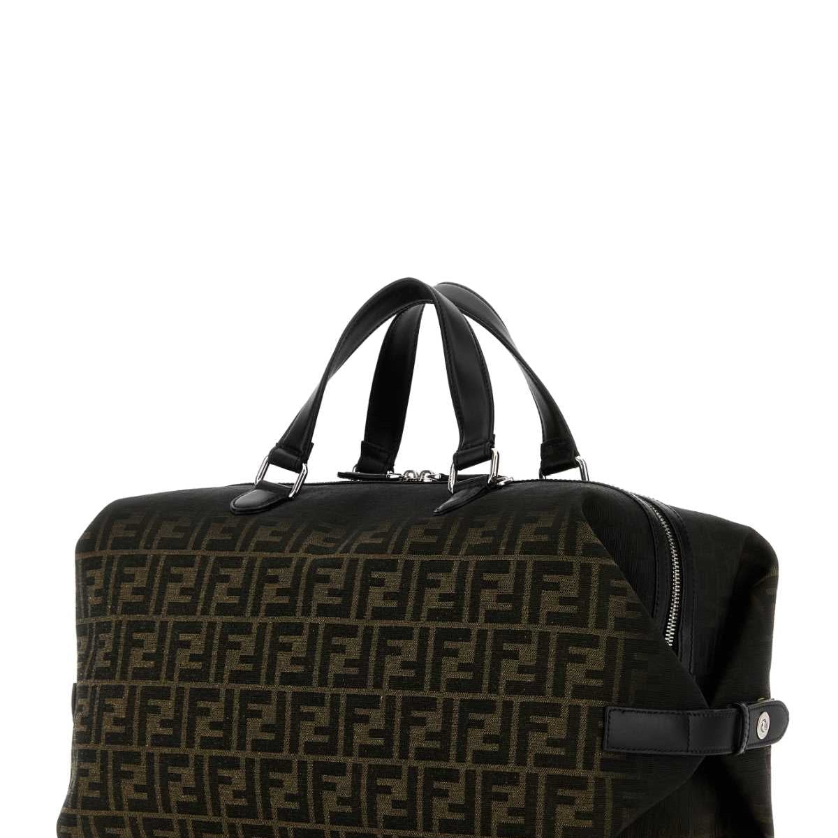 Fendi premium weekend/travel bags detail and craftsmanship close-up