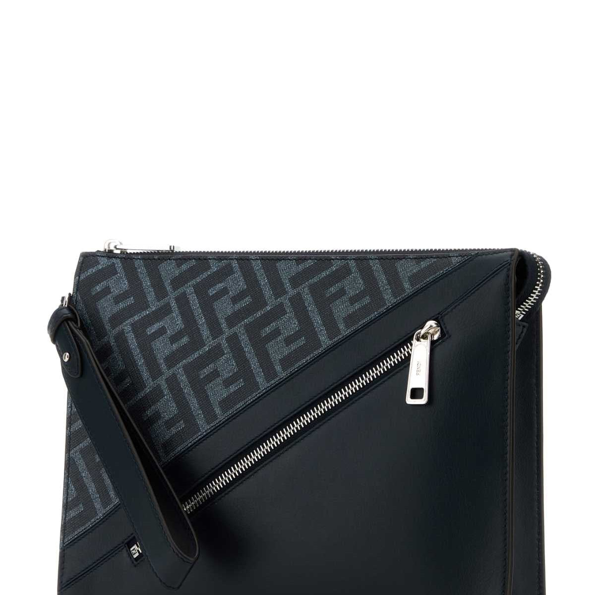 Fendi premium clutches detail and craftsmanship close-up