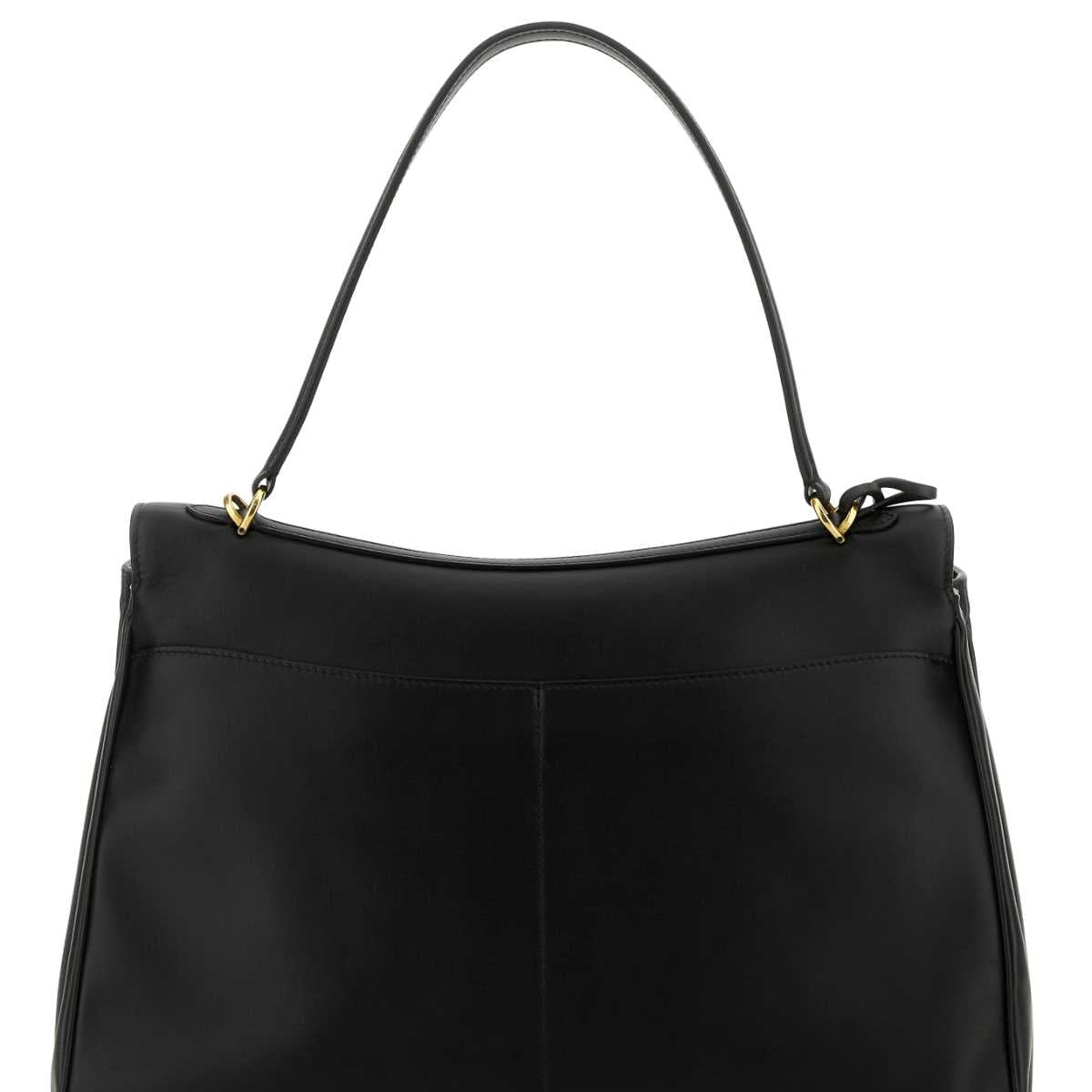 Balenciaga Bags? Balenciaga Women Black Leather Large Rodeo Handbag Luxury Designer Leather Handbag