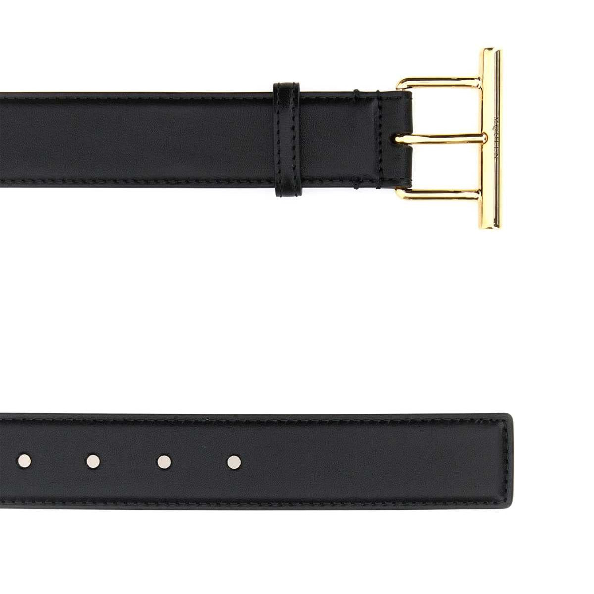 Alexander McQueen Belts? Alexander Mcqueen Women Black Leather Belt Premium Leather Designer Belt