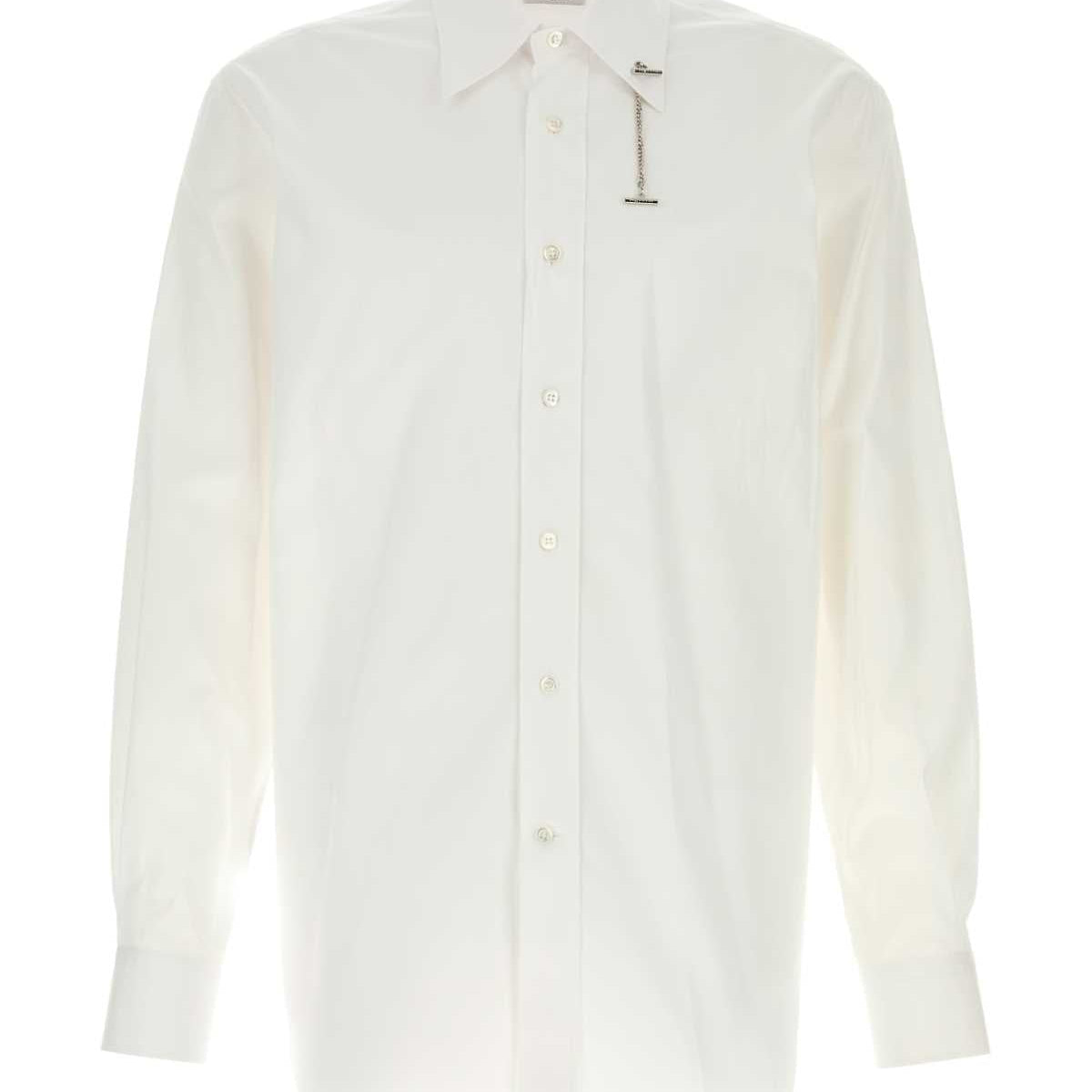 Alexander McQueen Tops? Alexander Mcqueen Men White Poplin Shirt Elegant Everyday Designer Top