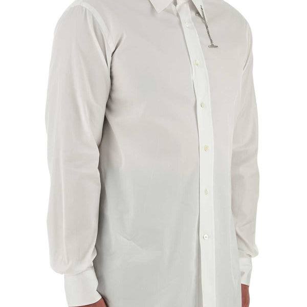 Alexander McQueen Tops? Alexander Mcqueen Men White Poplin Shirt Elegant Everyday Designer Top