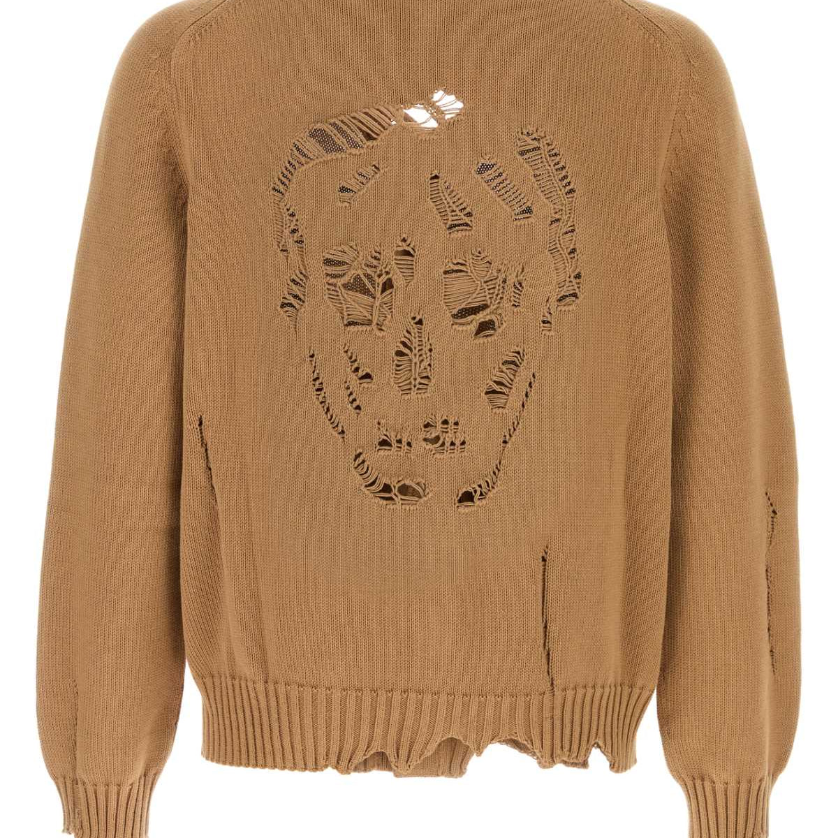 Alexander McQueen Sweaters? Alexander Mcqueen Men Biscuit Cotton Cardigan Premium Casual Designer Knitwear