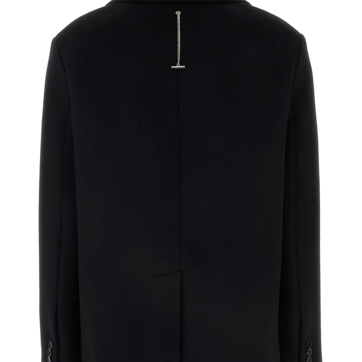 Alexander McQueen Jackets? Alexander Mcqueen Women Black Felt Coat Luxury Designer Outerwear Jacket