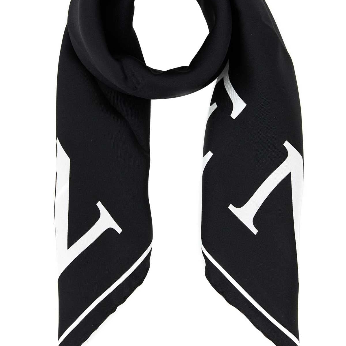 Alexander McQueen Accessories? Alexander Mcqueen Women Black Silk Foulard Luxury Designer Fashion Accessory