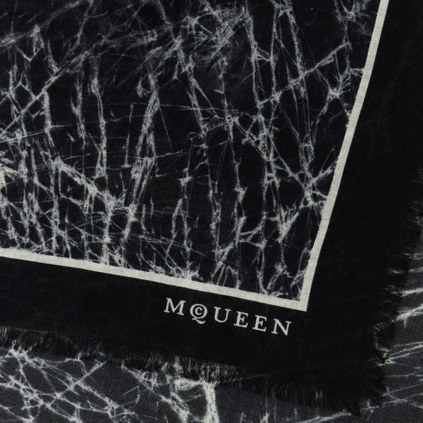 Alexander McQueen premium scarves & wraps detail and craftsmanship close-up