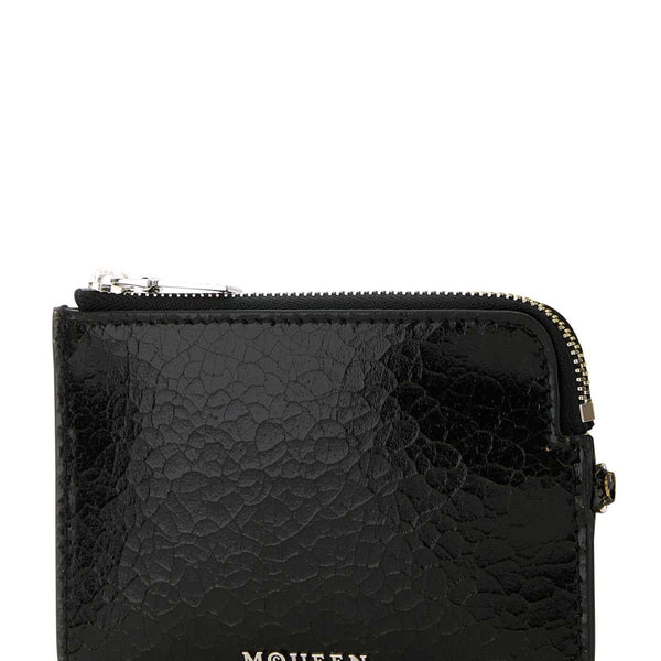 Alexander McQueen premium wallets detail and craftsmanship close-up