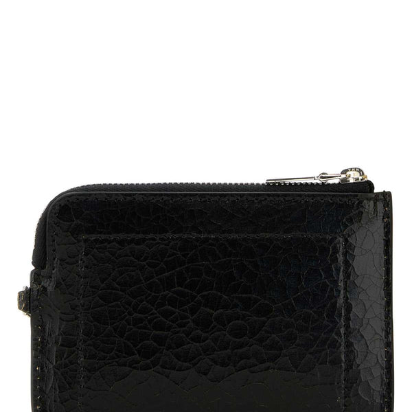 Alexander McQueen Wallets? Alexander Mcqueen Men Black Leather Card Holder Elegant Everyday Leather Wallet