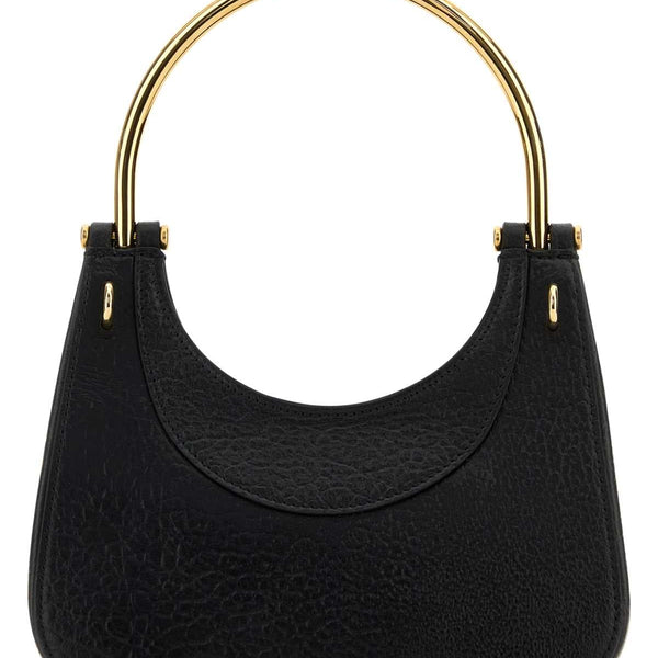 Alexander McQueen Bags? Alexander Mcqueen Women Black Leather Mini Cross-Bar Handbag Luxury Designer Leather Handbag