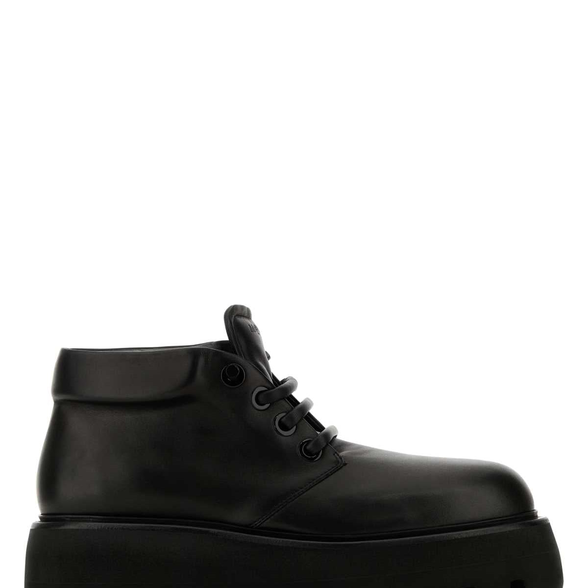 Alexander McQueen Shoes? Alexander Mcqueen Men Black Nappa Leather Sofa Lace-Up Shoes Comfortable Everyday Designer Shoes
