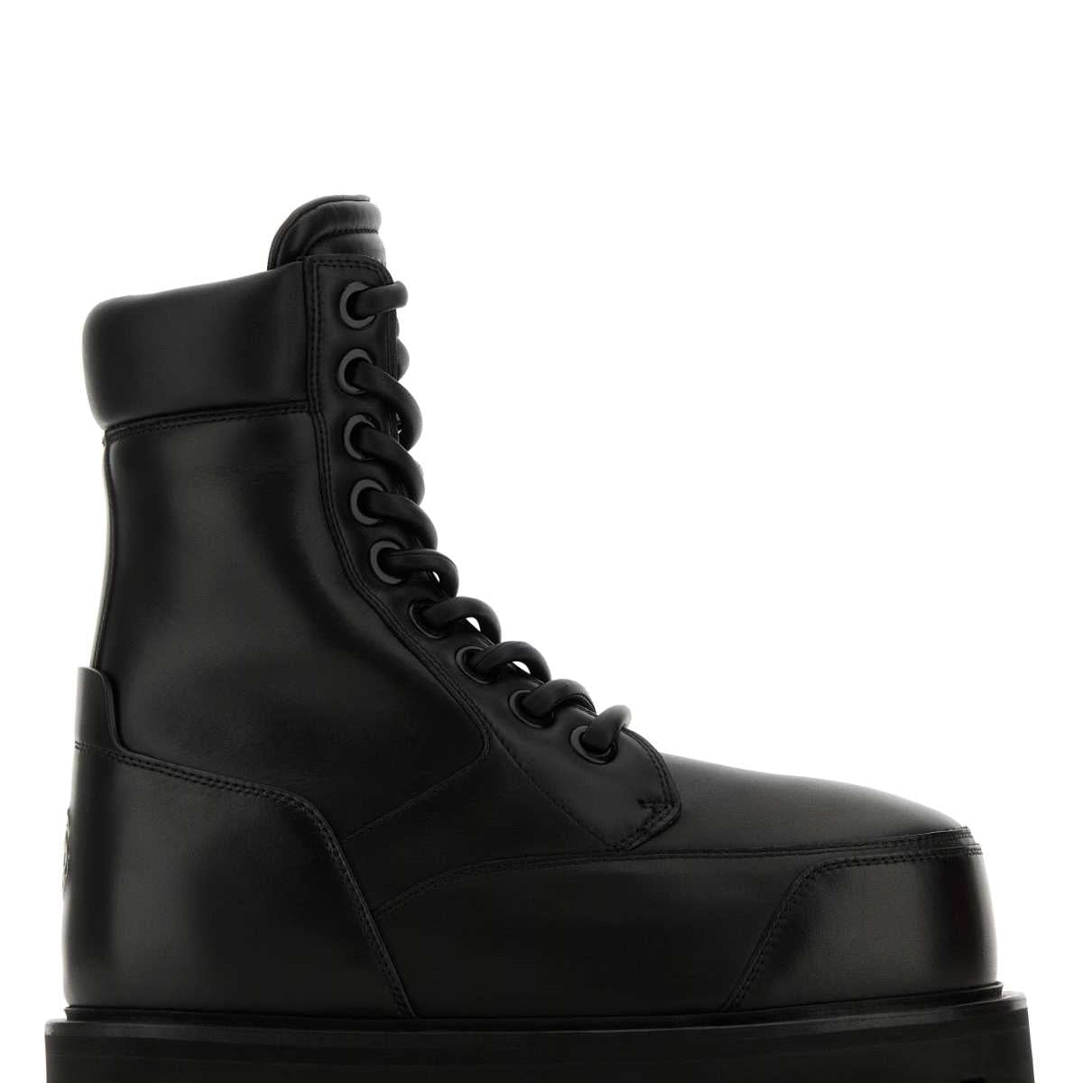 Alexander McQueen Shoes? Alexander Mcqueen Women Black Leather Ankle Boots Premium Designer Casual Shoes