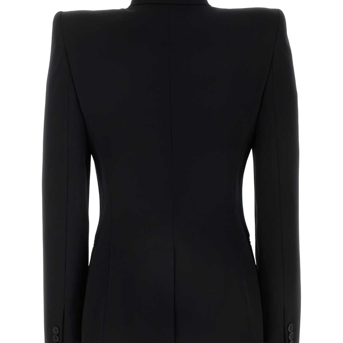 Alexander McQueen Jackets? Alexander Mcqueen Women Black Wool Blazer Stylish Everyday Designer Outerwear