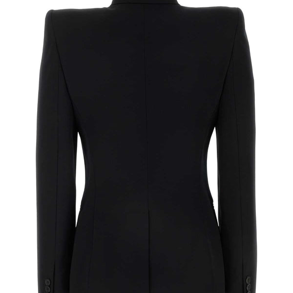 Alexander McQueen Jackets? Alexander Mcqueen Women Black Wool Blazer Stylish Everyday Designer Outerwear