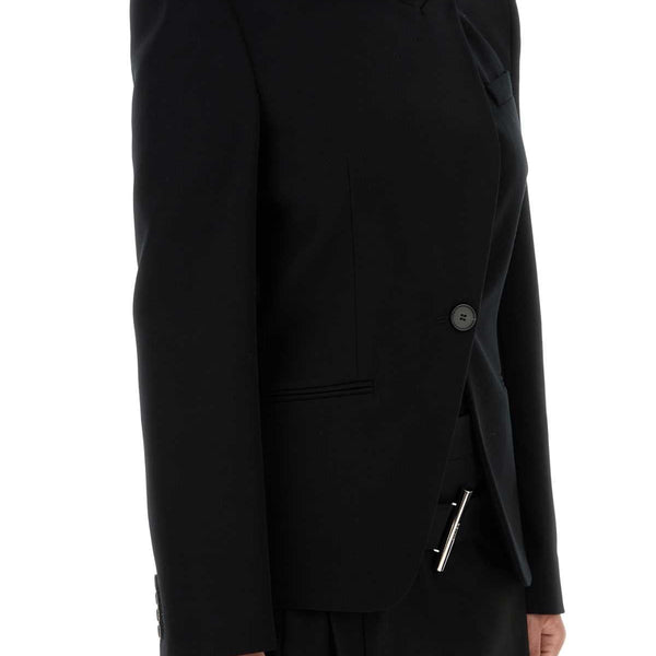 Alexander McQueen Jackets? Alexander Mcqueen Women Black Wool Blazer Stylish Everyday Designer Outerwear