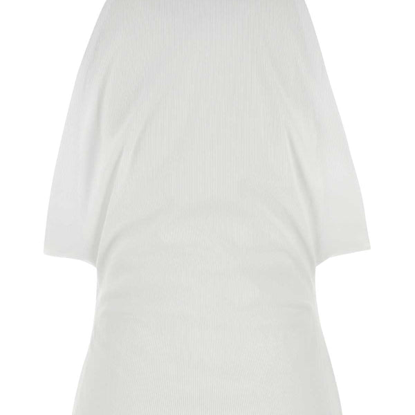 Alexander McQueen Tops? Alexander Mcqueen Women White Stretch Cotton Top Premium Designer Casual Top