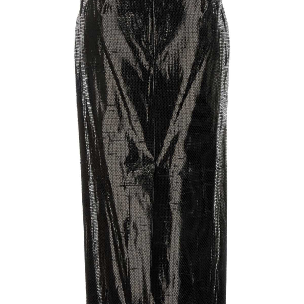 Alexander McQueen Skirts? Alexander Mcqueen Women Black Canvas Skirt Elegant Designer Casual Skirt