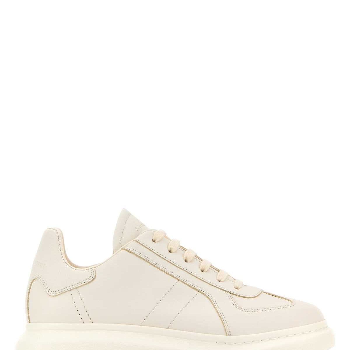 Alexander McQueen Shoes? Alexander Mcqueen Men White Leather Sneakers Comfortable Everyday Designer Shoes