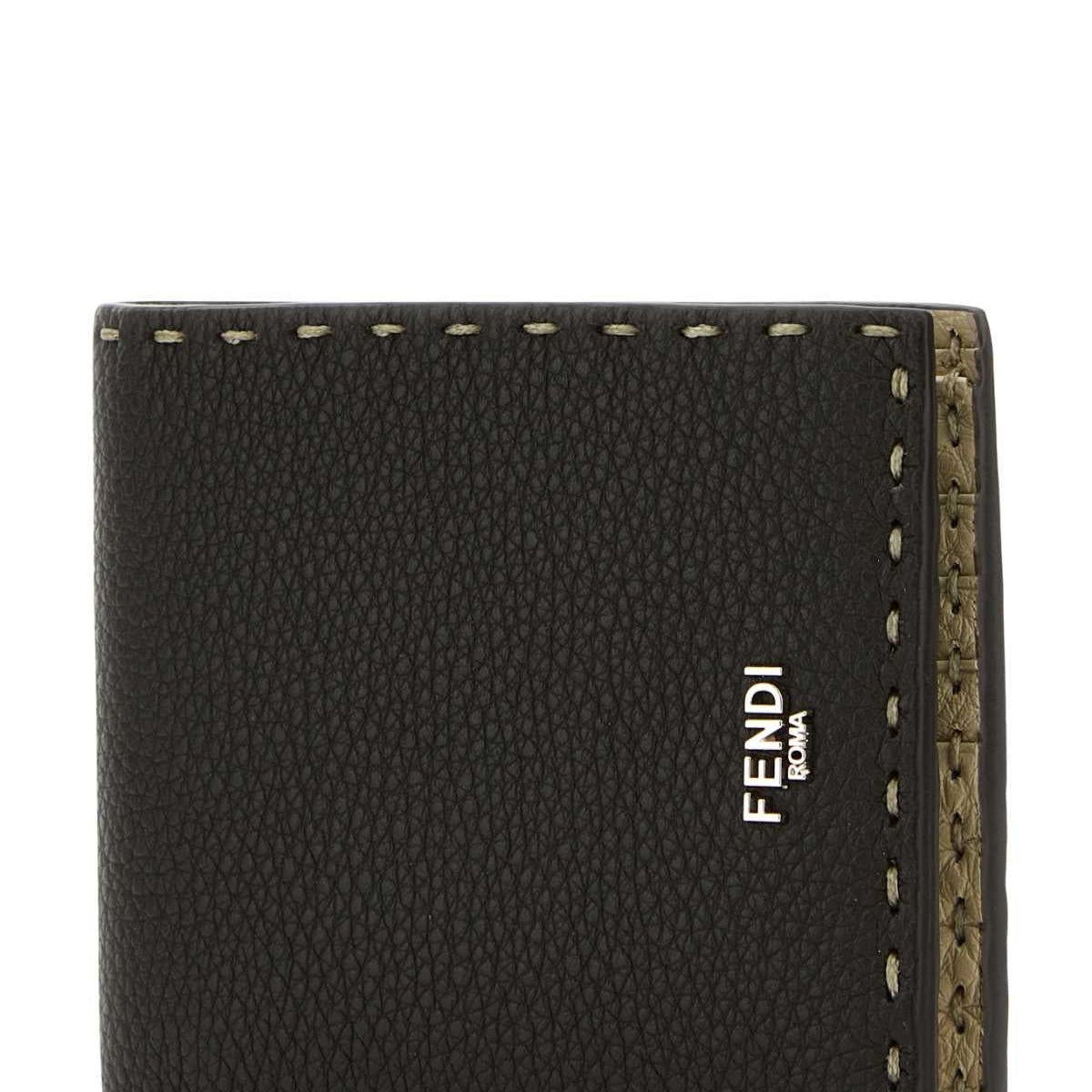 Fendi premium wallets detail and craftsmanship close-up