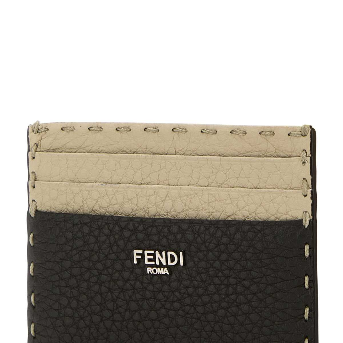 Fendi premium wallets detail and craftsmanship close-up