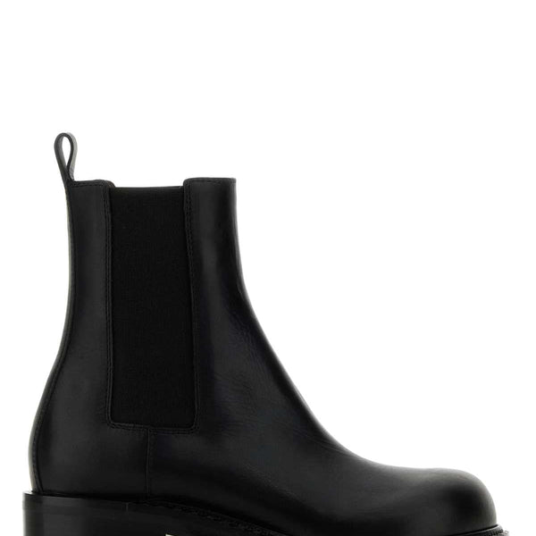 Bottega Veneta Shoes Bottega Veneta Women Black Leather Cliff Ankle Boots Comfortable Everyday Designer Shoes