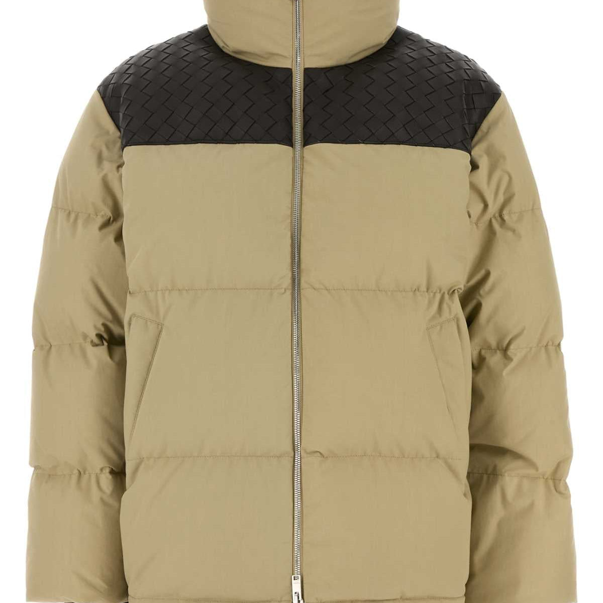 Bottega Veneta Jackets? Bottega Veneta Women Beige Cotton Down Jacket Premium Casual Designer Jacket