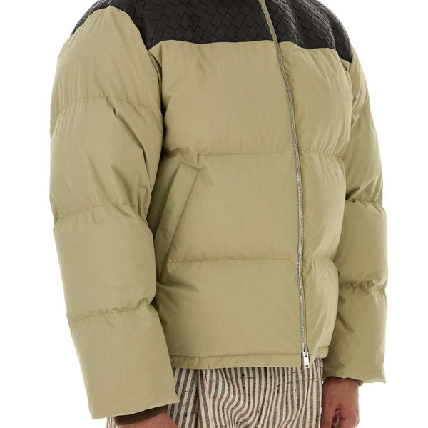 Bottega Veneta Jackets? Bottega Veneta Men Beige Poplin Down Jacket Premium Casual Designer Jacket
