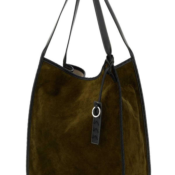 Bottega Veneta Bags? Bottega Veneta Men Army Green Suede Corriere Shopping Bag Premium Designer Shoulder Bag