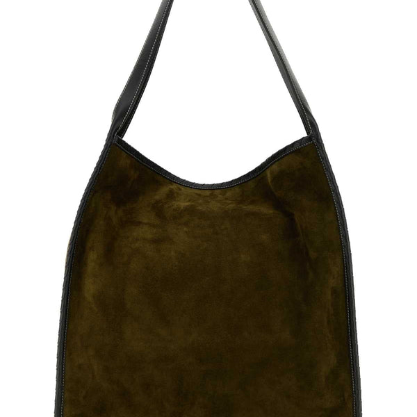 Bottega Veneta Bags? Bottega Veneta Men Army Green Suede Corriere Shopping Bag Luxury Designer Leather Handbag