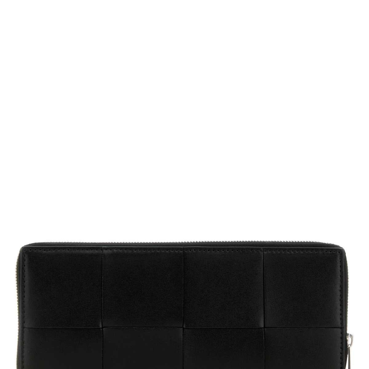 Bottega Veneta Wallets? Bottega Veneta Men Black Leather Intrecciato Wallet Premium Leather Designer Wallet