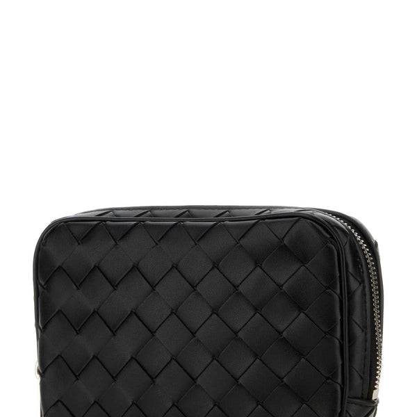 Bottega Veneta Accessories? Bottega Veneta Men Black Leather Small Intrecciato Beauty Case Luxury Designer Fashion Accessory