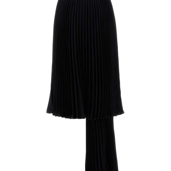 Bottega Veneta Skirts? Bottega Veneta Women Black Polyester Pant-Skirt Elegant Designer Casual Skirt