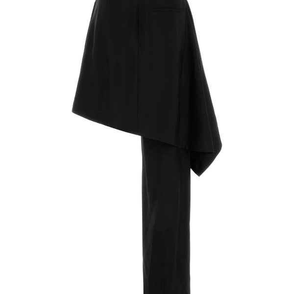 Bottega Veneta Skirts? Bottega Veneta Women Black Wool Pant-Skirt Chic Everyday Designer Skirt
