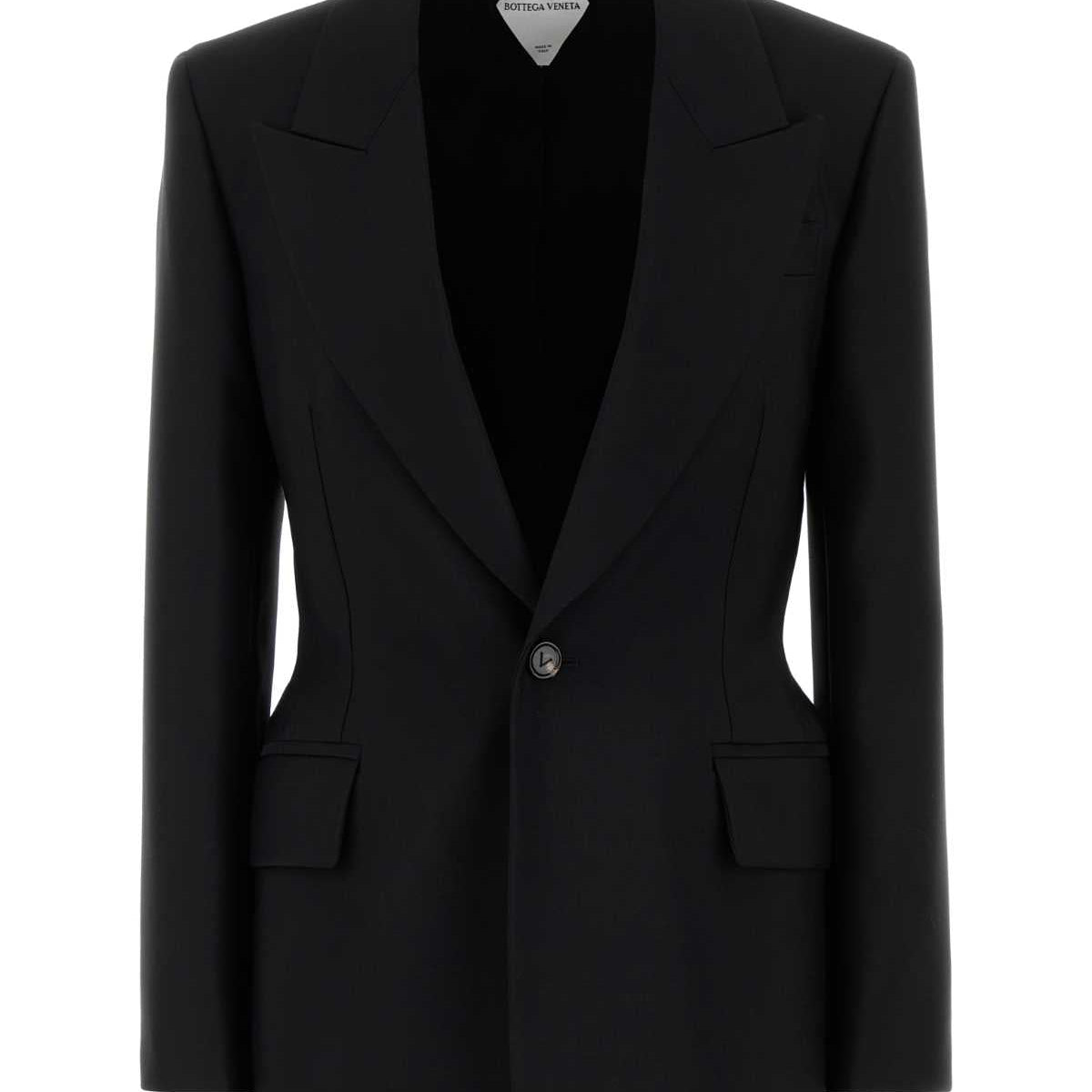 Bottega Veneta Jackets? Bottega Veneta Women Black Wool Blazer Luxury Designer Outerwear Jacket