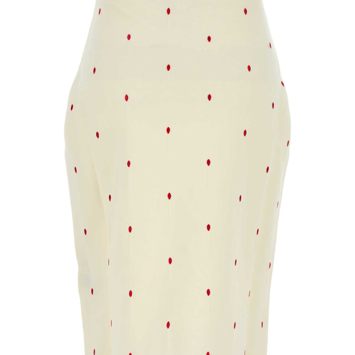 Bottega Veneta Skirts? Bottega Veneta Women Embroidered Cotton Blend Skirt Chic Everyday Designer Skirt