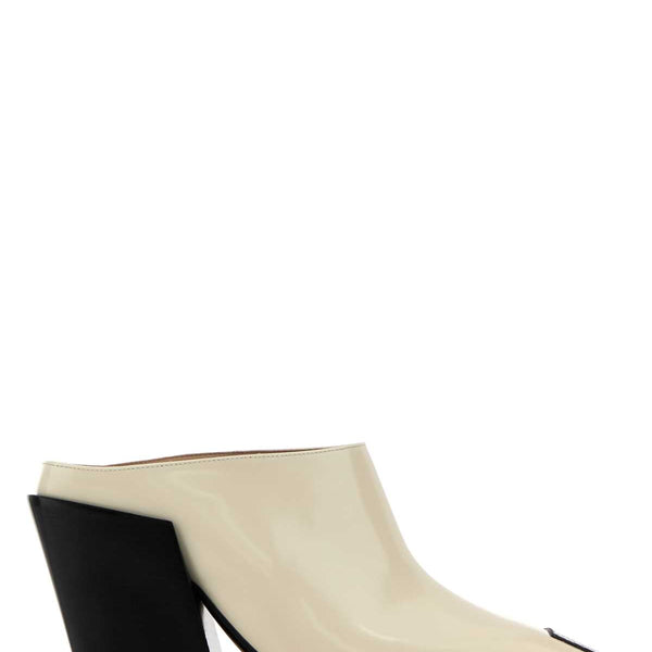 Bottega Veneta Accessories? Bottega Veneta Women Ivory Leather Ventura Mules Luxury Designer Fashion Accessory