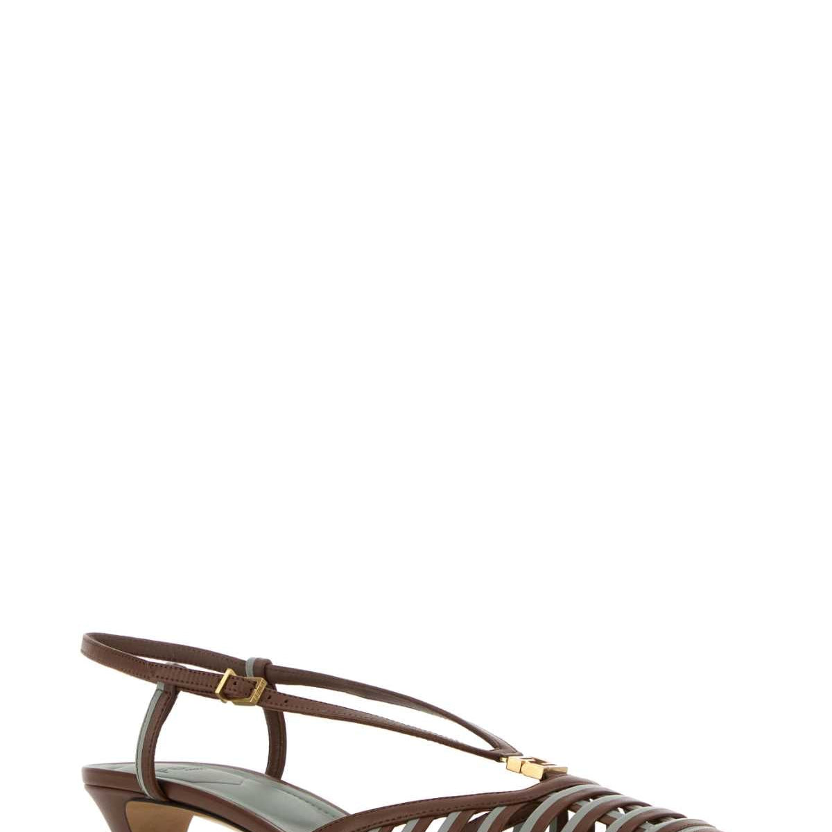 Fendi premium pumps detail and craftsmanship close-up