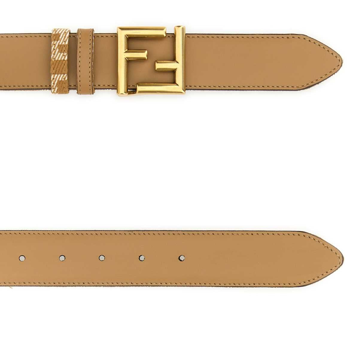 Fendi premium belts detail and craftsmanship close-up