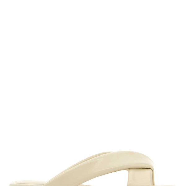 Bottega Veneta Accessories? Bottega Veneta Women Ivory Leather Riva Slippers Premium Everyday Designer Accessory