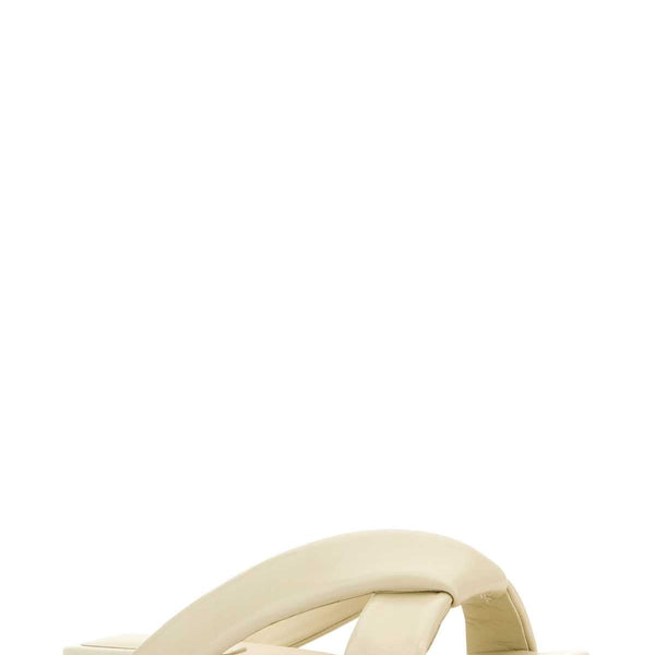 Bottega Veneta Accessories? Bottega Veneta Women Ivory Leather Riva Slippers Premium Everyday Designer Accessory