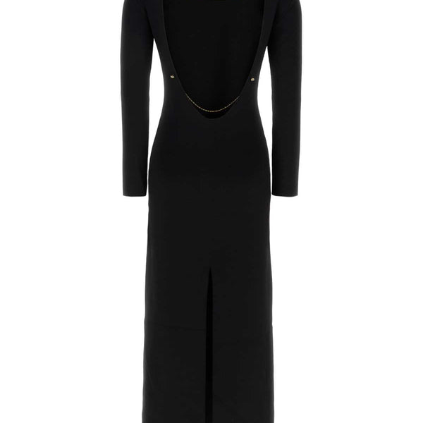 Bottega Veneta Dresses? Bottega Veneta Women Black Viscose Dress Chic Everyday Designer Dress