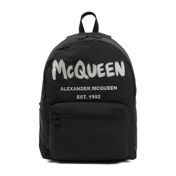 Alexander McQueen Bags? Alexander Mcqueen Graffiti Metropolitan Printed Backpack Men Elegant Everyday Designer Handbag