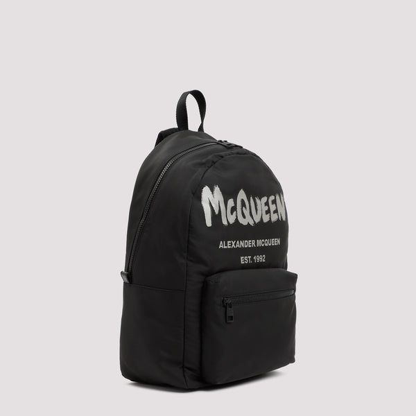 Alexander McQueen Bags? Alexander Mcqueen Graffiti Metropolitan Printed Backpack Men Elegant Everyday Designer Handbag